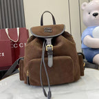 Gucci Corduroy & Calfskin Leather Backpack