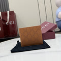 Gucci Brown Leather Logo Wallet