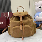 Gucci Corduroy & Calfskin Leather Backpack