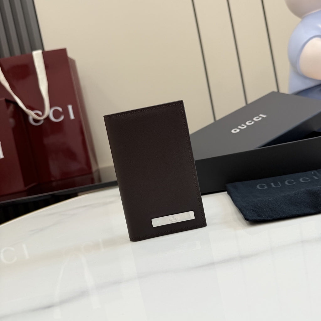 Gucci Brown Leather Card Holder
