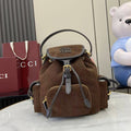 Gucci Corduroy & Calfskin Leather Backpack