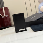 Gucci Black Leather & Canvas Card Holder