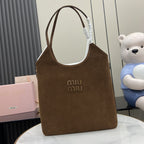Miu Miu Brown Corduroy Handbag