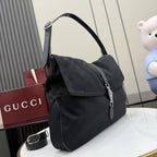Gucci Black Canvas & Leather Jackie 1961 Crossbody Bag