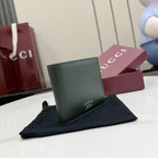 Gucci Green Leather Logo Wallet