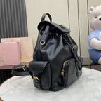 Miu Miu Black Calfskin Leather Backpack
