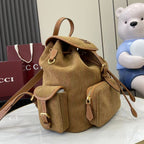 Gucci Corduroy & Calfskin Leather Backpack