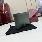Gucci Green Lambskin Leather Logo Handbag