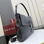 Gucci Black Lambskin Leather Jackie 1961 Crossbody Bag