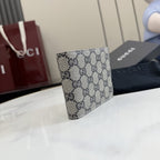 Gucci Canvas & Leather Logo Wallet