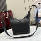 Gucci Black Leather Lock Handbag