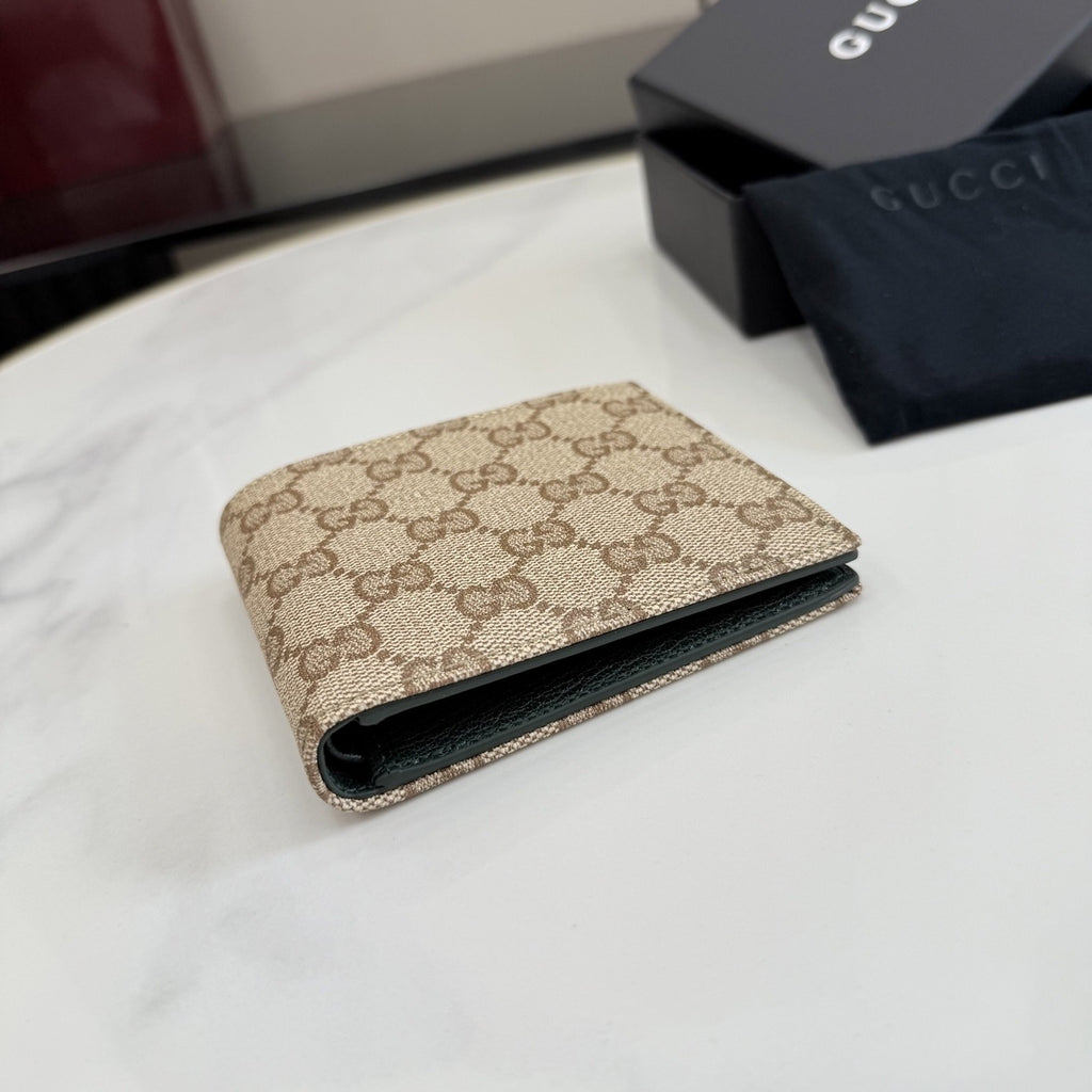 Gucci Brown Canvas & Leather Wallet