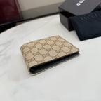 Gucci Brown Canvas & Leather Wallet
