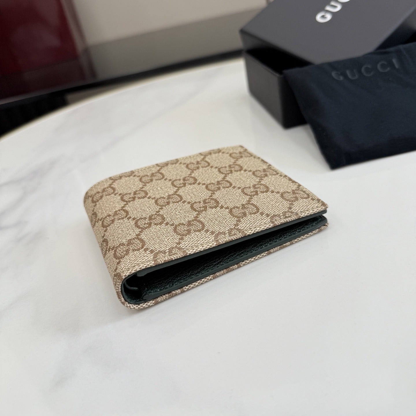 Gucci Brown Canvas & Leather Wallet