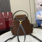 Gucci Corduroy & Calfskin Leather Backpack