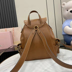 Miu Miu Brown Calfskin Leather Backpack