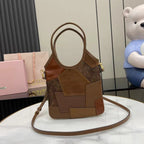 Miu Miu Brown Leather Logo Tote Bag
