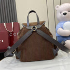 Gucci Corduroy & Calfskin Leather Backpack