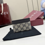 Gucci Canvas & Leather Card Holder
