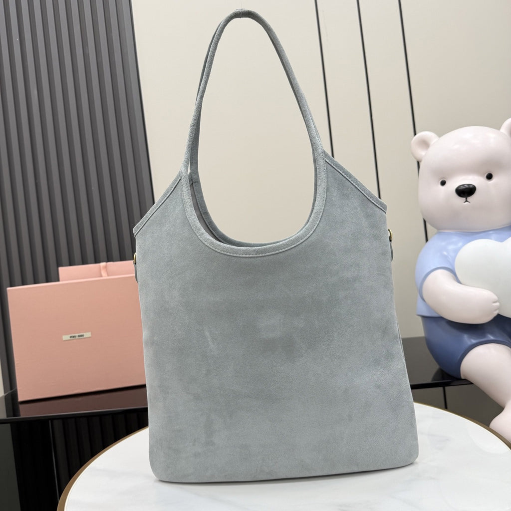 Miu Miu Gray Corduroy Handbag