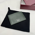 Gucci Green Leather Logo Card Holder