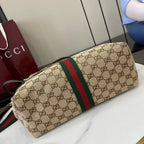 Gucci White Canvas Double G Tote Bag