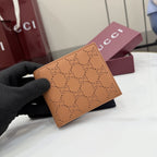 Gucci Brown Leather Logo Wallet
