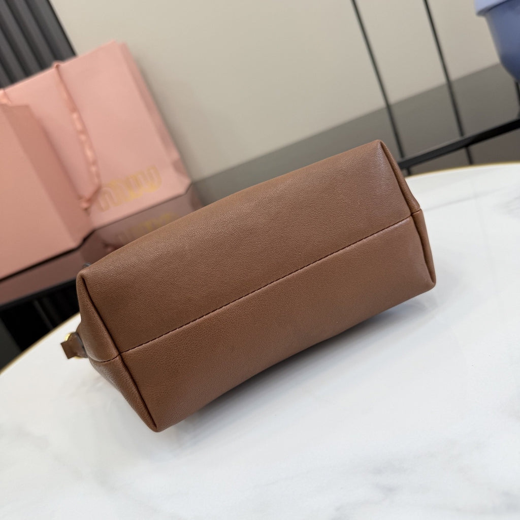 Miu Miu Patent Leather Logo Handbag