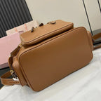 Miu Miu Brown Calfskin Leather Backpack