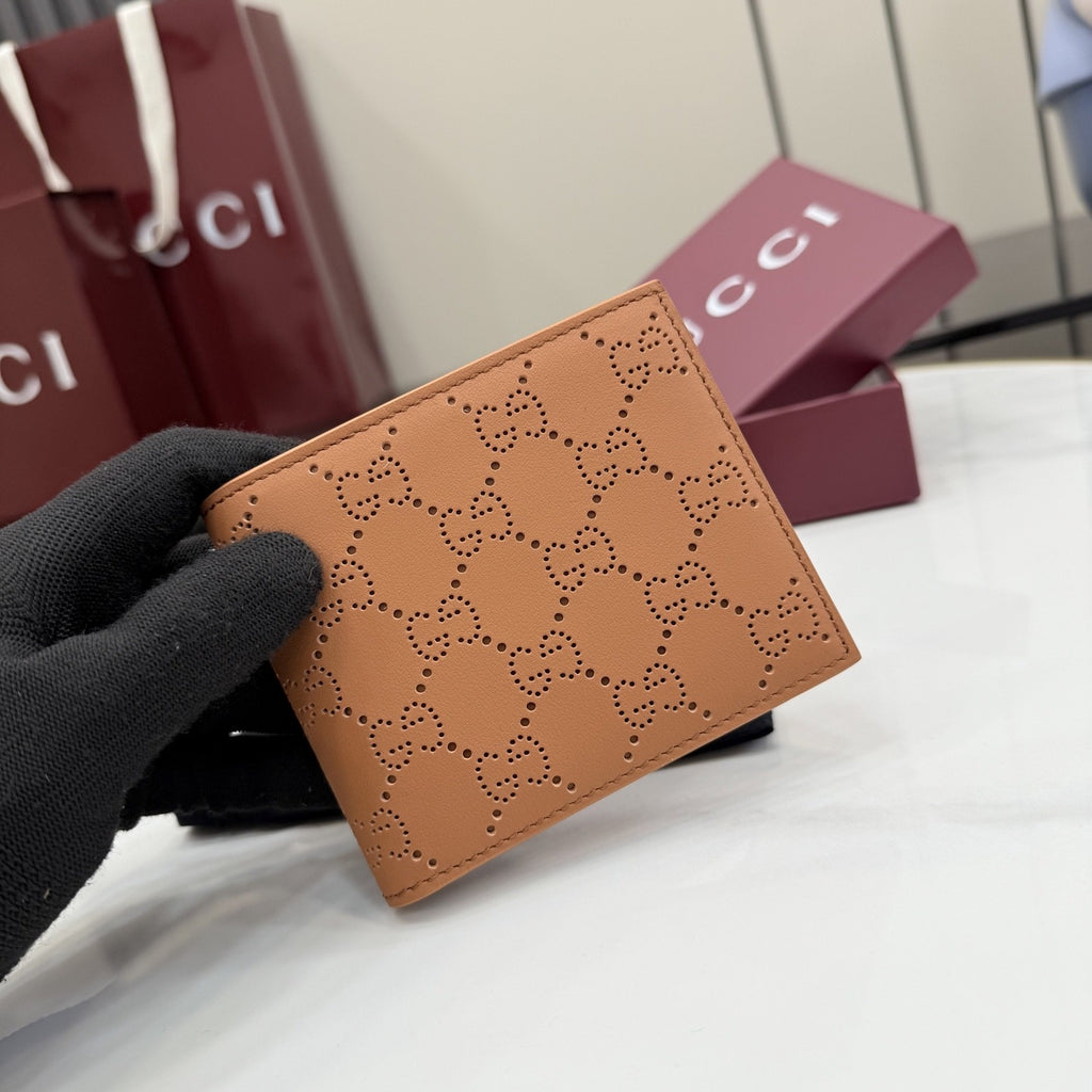 Gucci Brown Leather Logo Wallet