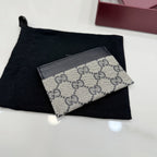 Gucci Canvas & Leather Card Holder