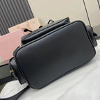 Miu Miu Black Calfskin Leather Backpack