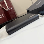 Gucci Black Leather Zip Wallet