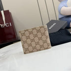 Gucci Brown Canvas & Leather Wallet