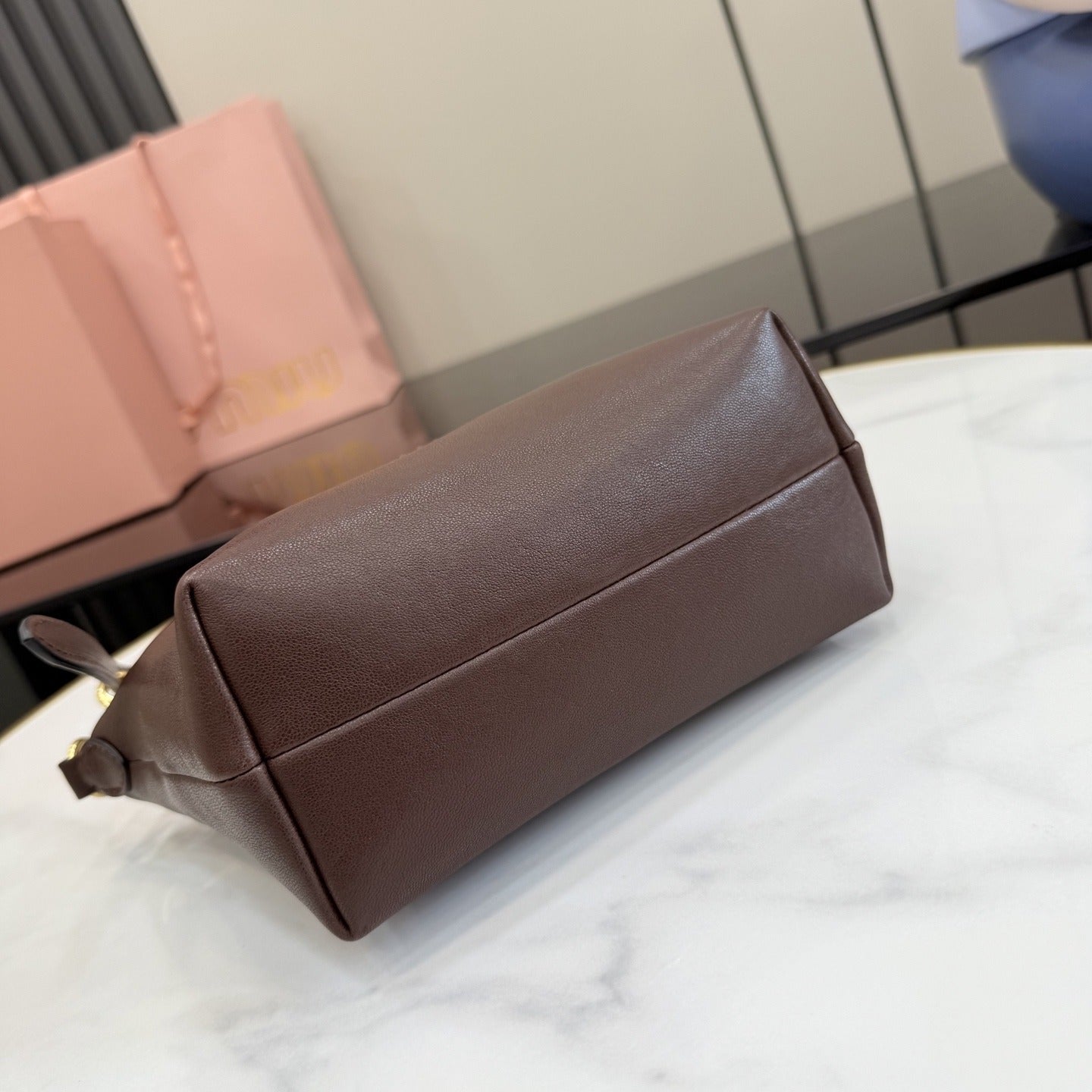 Miu Miu Patent Leather Logo Handbag