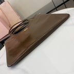 Miu Miu Lambskin Leather Logo Tote Bag