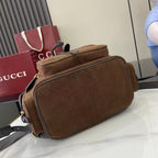 Gucci Corduroy & Calfskin Leather Backpack