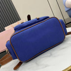 Miu Miu Brown Canvas & Calfskin Leather Backpack