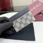 Gucci Canvas & Leather Card Holder