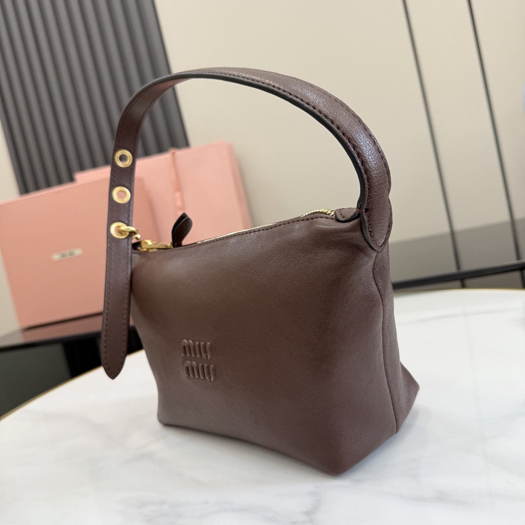 Miu Miu Patent Leather Logo Handbag