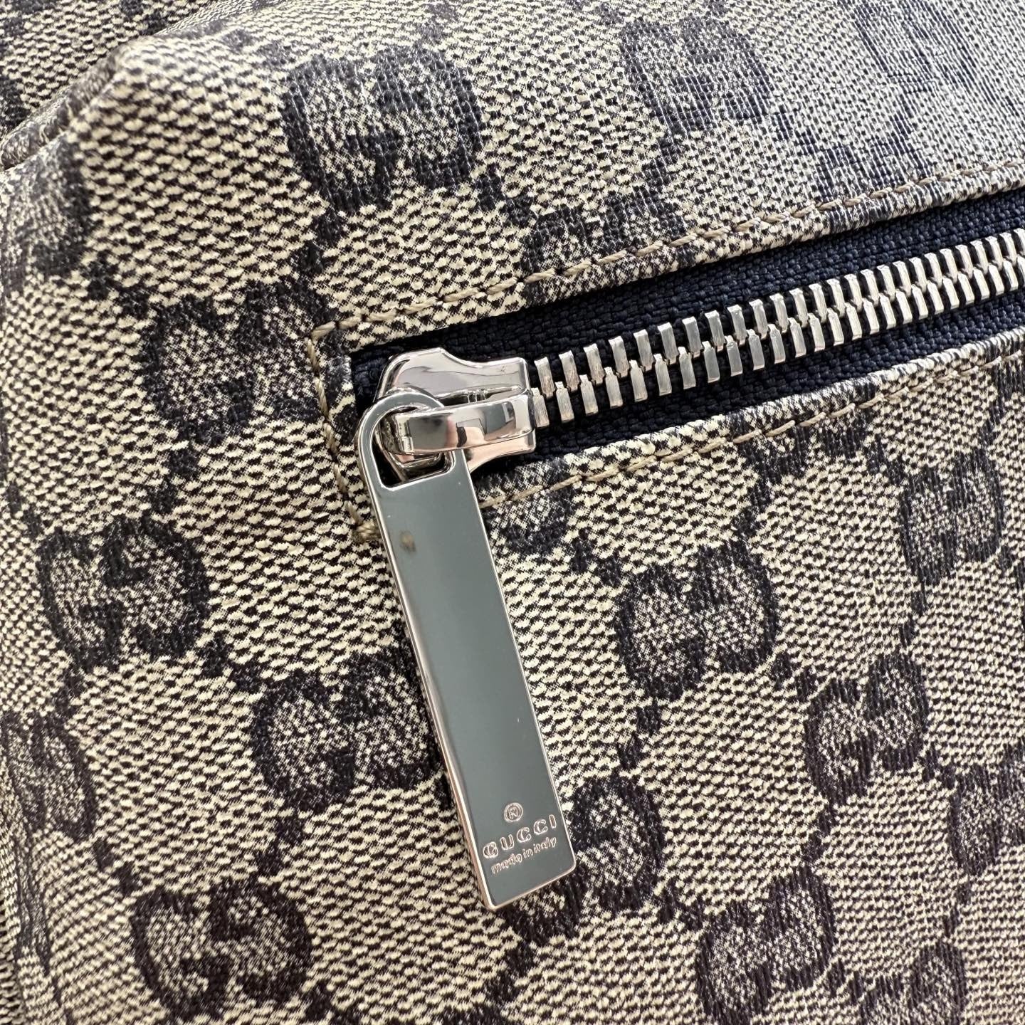 Gucci Canvas & Leather Zip Backpack