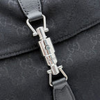 Gucci Black Canvas & Leather Jackie 1961 Crossbody Bag