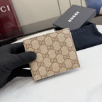 Gucci Brown Canvas & Leather Wallet