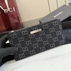 Gucci Black Denim Logo Wallet