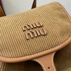 Gucci Corduroy & Calfskin Leather Backpack