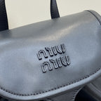 Miu Miu Black Calfskin Leather Backpack