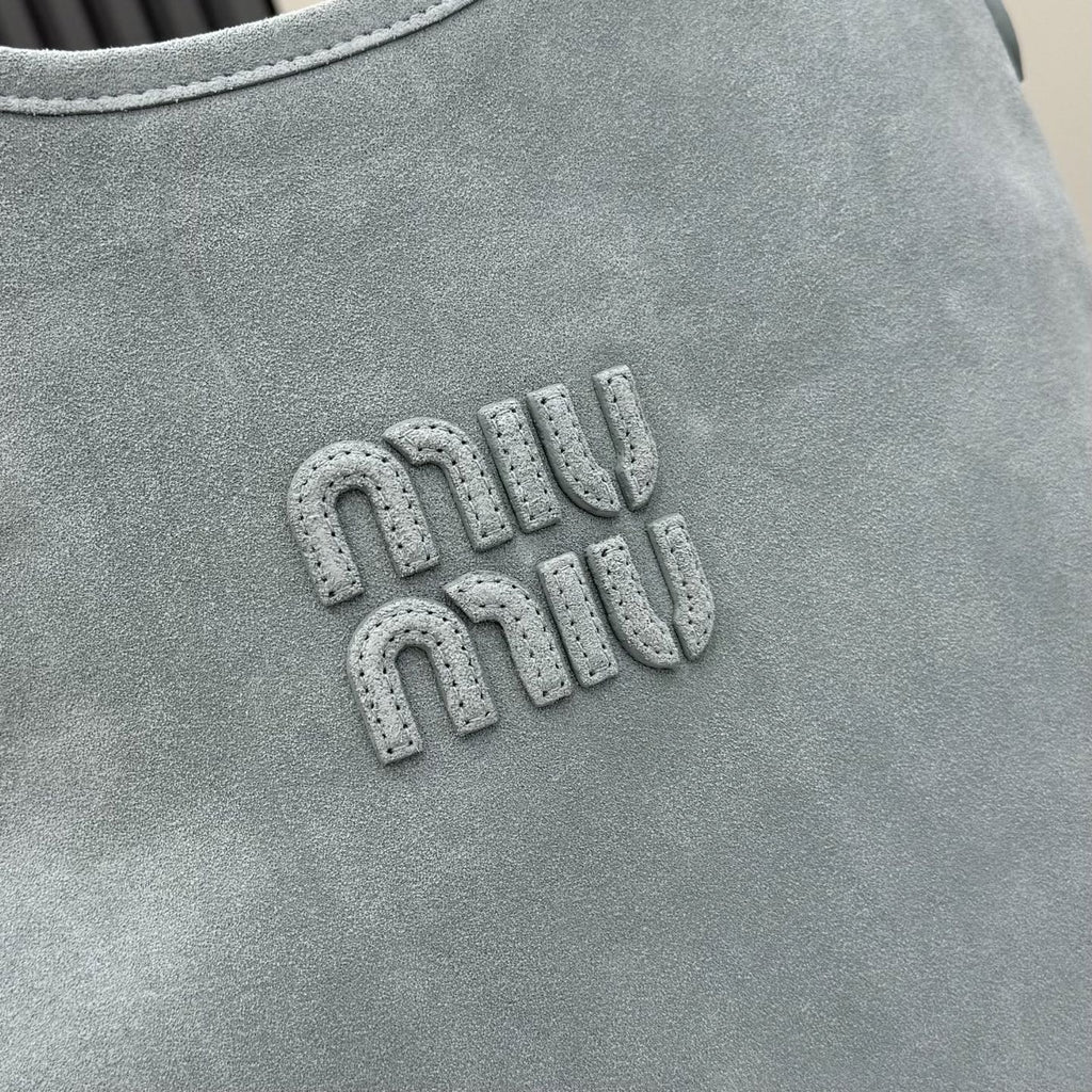 Miu Miu Gray Corduroy Handbag