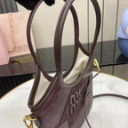 Miu Miu Leather Logo Tote Bag