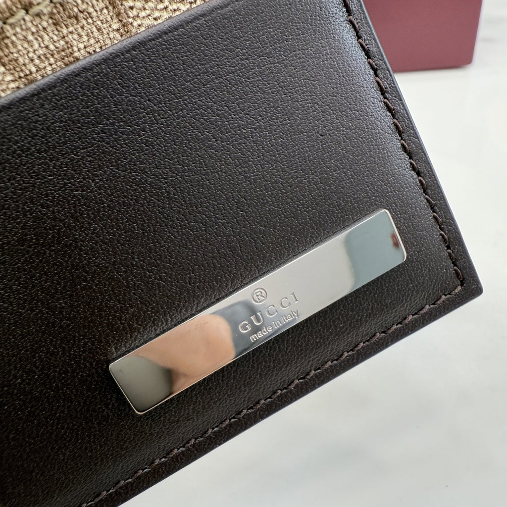Gucci Brown Leather Card Holder