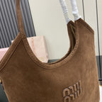 Miu Miu Brown Corduroy Handbag